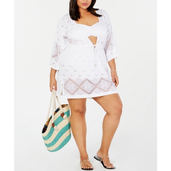 dotti plus size swim cover up